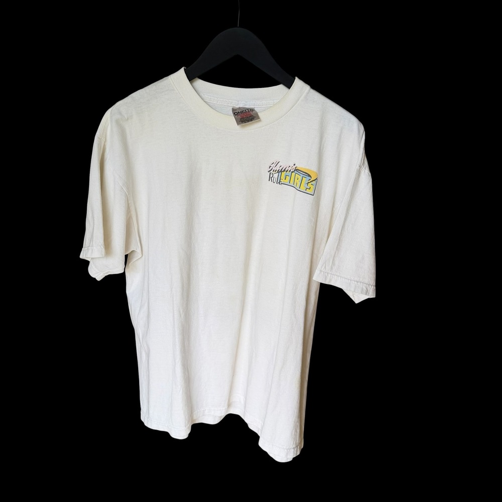 Vintage 90's Glamis Girls Rule ATV T-Shirt Off White XL Cotton 90s